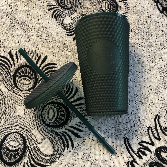 🤍NEW🤍Set Starbucks 2022 Dart Green Studded Tumblers Venti, Grande & KeyChain - Picture 12 of 16